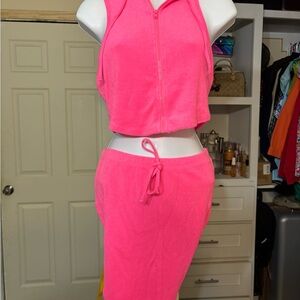 Pink Women's Skirt Set